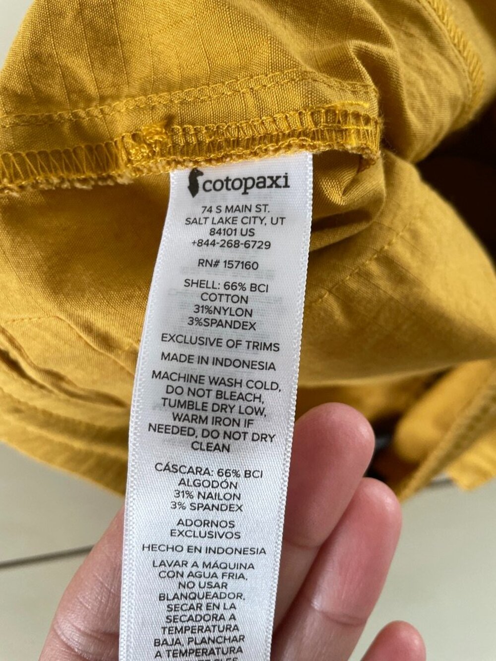 Cotopaxi Salto Ripstop Pants - Mens Medium, Yellow Outdoor Hiking Pant, Stretch - Picture 7 of 7